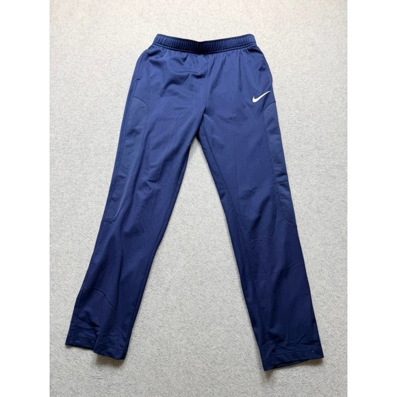 Nike Other - Nike Dri-FIT Kids Navy Blue Athletic Training Pants Swoosh Logo Size Medium M